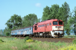 Lokomotiva: M62.214 | Vlak: Sz 8642 ( Fnyod - Tapolca ) | Msto a datum: Tapolca 02.08.1997