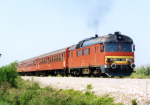 Lokomotiva: MDmot 3009 | Vlak: P 7603 ( Nagykanisza - Varazdin ) | Msto a datum: Cehovec (HR) 24.08.1996