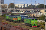 Lokomotiva: 2TE10U-0224, 2M62U-0010, 2M62U-0097 | Msto a datum: Riga-kirotava 16.09.2016