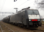 Lokomotiva: 189.153 | Vlak: Pn 42250 ( Ozul - Plock Trzepowo) | Msto a datum: Chalupki 06.04.2012