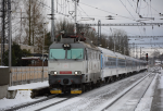 Lokomotiva: 350.001-4 ( ES499.0001 ) | Vlak: EC 278 Metropolitan ( Budapest Nyugati pu. - Praha hl.n. ) | Msto a datum: Dlouh Tebov (CZ) 18.01.2018