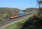 Lokomotiva: 350.003-0 | Vlak: Ex 128 Valask expres ( ilina - Praha hl.n. ) | Msto a datum: Tnec nad Labem (CZ) 19.04.2019
