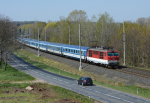 Lokomotiva: 350.016-2 | Vlak: EC 279 Metropolitan ( Praha hl.n. - Budapest Nyugati pu. ) | Msto a datum: Kojice (CZ) 19.04.2019
