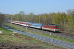Lokomotiva: 361.110-0 | Vlak: Ex 127 Valask expres ( Praha hl.n. - ilina ) | Msto a datum: Kojice (CZ) 19.04.2019