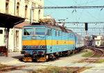 Lokomotiva: 363.136-3 | Vlak: Ex 1011 Csards ( Malm - Budapest Kel.pu. ) | Msto a datum: Brno hl.n. (CZ) 10.09.1992