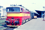 Lokomotiva: 754.036-2 ( T478.4036 ) | Vlak: Os 1808 ( Fiakovo -Zvolen os.st. ) | Msto a datum: Zvolen os.st 30.08.1990