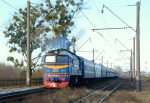 Lokomotiva: M62-1391 | Vlak: P 013 ( Kyiv-Pasazhyrskyi - Solotvyno ) | Msto a datum: Mineralne 16.11.2018