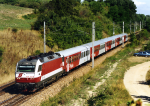 Lokomotiva: 1014.001-0 | Vlak: R 2315 ( Břeclav - Wien Südbf. ) | Místo a datum: Stillfried 05.09.2003