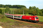 Lokomotiva: 1016.015-8 | Vlak: OIC 541 Thales ( Salzburg - Wien Westbf. ) | Místo a datum: Rekawinkel 08.05.2009