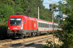 Lokomotiva: 1016.029-9 | Vlak: OEC 767 LA REDOUTE  Modetrends ( Innsbruck Hbf. - Wien Westbf. ) | Msto a datum: Bheimkirchen 03.09.2008