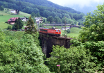 Lokomotiva: 1044.0 | Vlak: E 1780 ( Innsbruck Hbf. - Bregenz ) | Místo a datum: Dalaas 16.06.1993