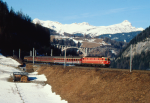 Lokomotiva: 1044.101-2 | Vlak: D 286 ( Bolzano/Bozen - München Hbf. ) | Místo a datum: St.Jodok 22.01.1994