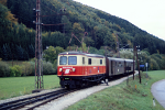 Lokomotiva: 1099.004-2 | Vlak: R 6825 ( St.Pölten Hbf. - Laubenbachmühle ) | Místo a datum: Rabenstein NÖ 09.10.1993