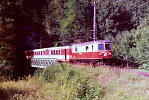 Lokomotiva: 1099.005-9 | Vlak: E 969 tscherland ( St.Plten Hbf. - Mariazell ) | Msto a datum: Schwarzenbach a.d.Pielach 23.08.1990