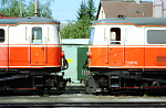 Lokomotiva: 1099.008-3, 1099.001-8 | Místo a datum: St.Pölten Alpenbahnhof 13.08.2000