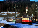 Lokomotiva: 1099.010-9 | Vlak: R 6807 ( St.Pölten Hbf. - Mariazell ) | Místo a datum: Annaberg 18.01.1991