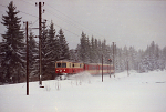 Lokomotiva: 1099.011-7 | Vlak: E 1961 tscherland ( St.Plten Hbf. - Mariazell ) | Msto a datum: Mitterbach 27.12.1991