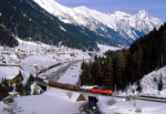 Lokomotiva: 1110.526-9 | Místo a datum: St.Anton am Arlberg 11.03.1995
