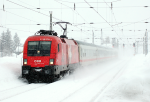 Lokomotiva: 1116.075-1 | Vlak: IC 515 AFS Austauschprogramme ( Innsbruck Hbf. - Graz Hbf. ) | Msto a datum: Hochfilzen 21.02.2009