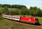Lokomotiva: 1116.282-3 | Vlak: OIC 693 betriebliche-altersvorsorge.at ( Klagenfurt Hbf. - Wien Westbf. ) | Místo a datum: Rekawinkel 08.05.2009