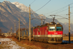 Lokomotiva: 1144.218 + 1144.242 | Vlak: TEC 42177 | Místo a datum: Schwaz 23.01.2010