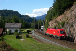 Lokomotiva: 1216.002 | Vlak: RoLa 57334 ( Brennersee - Wörgl-Terminal ) | Místo a datum: Gries 14.08.2009