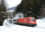 Lokomotiva: 1216.003 | Vlak: EC 85 ( München Hbf. - Bologna Centrale ) | Místo a datum: Gries 25.01.2019