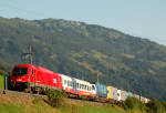 Lokomotiva: 1216.019 | Vlak: RoLa 43253 ( Salzburg Hbf. - Trieste C.M. ) | Místo a datum: Angertal 16.08.2009