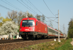 Lokomotiva: 1216.210 | Vlak: EC 172 Vindobona ( Wien Sdbf. - Hamburg-Altona ) | Msto a datum: Zbo nad Labem 13.04.2009
