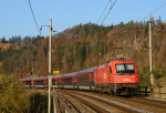 Lokomotiva: 1216.226 | Vlak: railjet 76 Antonín Dvořák ( Graz Hbf. - Praha hl.n. ) | Místo a datum: Bezpráví (CZ) 22.10.2018