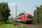 Lokomotiva: 1216.234 | Vlak: EC 75 Zdenk Fibich ( Praha-Holeovice - Wien Sdbf. ) | Msto a datum: Chvaletice (CZ) 16.07.2009