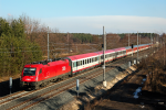 Lokomotiva: 1216.235 | Vlak: EC 172 Vindobona ( Wien Sdbf. - Hamburg-Altona ) | Msto a datum: Koln (CZ) 07.02.2009