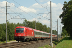 Lokomotiva: 1216.236 | Vlak: EC 172 Vindobona ( Wien Sdbf. - Hamburg-Altona ) | Msto a datum: Chvaletice (CZ) 16.07.2009
