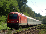 Lokomotiva: 1216.239 | Vlak: EC 100680 ( odklon EC 172 ) Vindobona ( Villach Hbf. - Hamburg-Altona ) | Místo a datum: Leština u Světlé (CZ) 10.09.2012