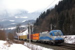 Lokomotiva: 1216.922 | Vlak: GAG 61823 ( Salzburg-Liefering - Httau ) | Msto a datum: Bischofshofen 31.01.2009