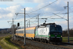 Lokomotiva: 193.221 ( LokoTrain ) | Vlak: RJ 1035 ( Praha hl.n. - Wien Hbf. ) | Msto a datum: Pardubice-Oponek (CZ) 29.01.2018