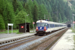 Lokomotiva: 4010.002-6 | Vlak: IC 590 Paracelsus ( Salzburg Hbf. - Wien Südbf. ) | Místo a datum: Tauerntunnel 02.07.1992