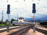 Lokomotiva: 4010.005-9 | Vlak: IC 512 Dachstein ( Graz Hbf. - Innsbruck Hbf. ) | Msto a datum: Wrgl Hbf. 04.07.1992