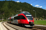 Lokomotiva: 4024.108-5 | Vlak: R 5889 ( Hochfilzen - Saalfelden ) | Místo a datum: Leogang-Steinberge 15.08.2009