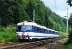 Lokomotiva: 4030.312-5 | Vlak: R 4636 ( Spittal-Millstättersee - Lienz ) | Místo a datum: Spittal-Millstättersee 31.08.1996