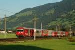 Lokomotiva: 80-73 031-1 | Vlak: REX 1518 ( Bischofshofen - Wörgl Hbf. ) | Místo a datum: Brixen im Thale 15.08.2009