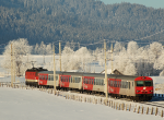Lokomotiva: 80-73 069-1 | Vlak: R 1502 ( Wörgl Hbf. - Salzburg Hbf. ) | Místo a datum: Hochfilzen 23.01.2010