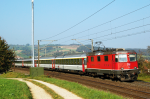 Lokomotiva: Re 4/4 11125 | Vlak: IR 1969 ( Basel SBB - Zürich HB ) | Místo a datum: Frick 28.09.2009