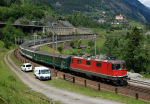 Lokomotiva: Re 4/4 11159 | Vlak: IR 2271 ( Zürich HB - Locarno ) | Místo a datum: Wassen 03.06.2009