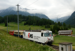 Lokomotiva: Ge 4/4 643 | Vlak: RE 1124 ( St.Moritz - Chur ) | Msto a datum: Bergn/Bravuogn 04.06.2009