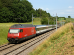 Lokomotiva: Re 460.010-2 | Vlak: IC 821 ( Brig - Romanshorn ) | Místo a datum: Kumm   19.06.2006