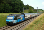Lokomotiva: Re 460.034-2 | Vlak: IC 1070 ( Interlaken Ost - Basel SBB ) | Msto a datum: Kumm 19.06.2006