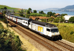 Lokomotiva: Re 460.073-0 | Vlak: IC 920 ( Romanshorn - Interlaken Ost ) | Msto a datum: Kumm 18.09.2003