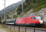 Lokomotiva: Re 460.090-4 | Vlak: EC 91 Vauban ( Bruxelles-Midi - Brig ) | Msto a datum: Hohtenn 21.06.2006