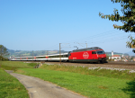 Lokomotiva: Re 460.109-2 | Vlak: IR 1968 ( Zürich HB - Basel SBB ) | Místo a datum: Frick 28.09.2009